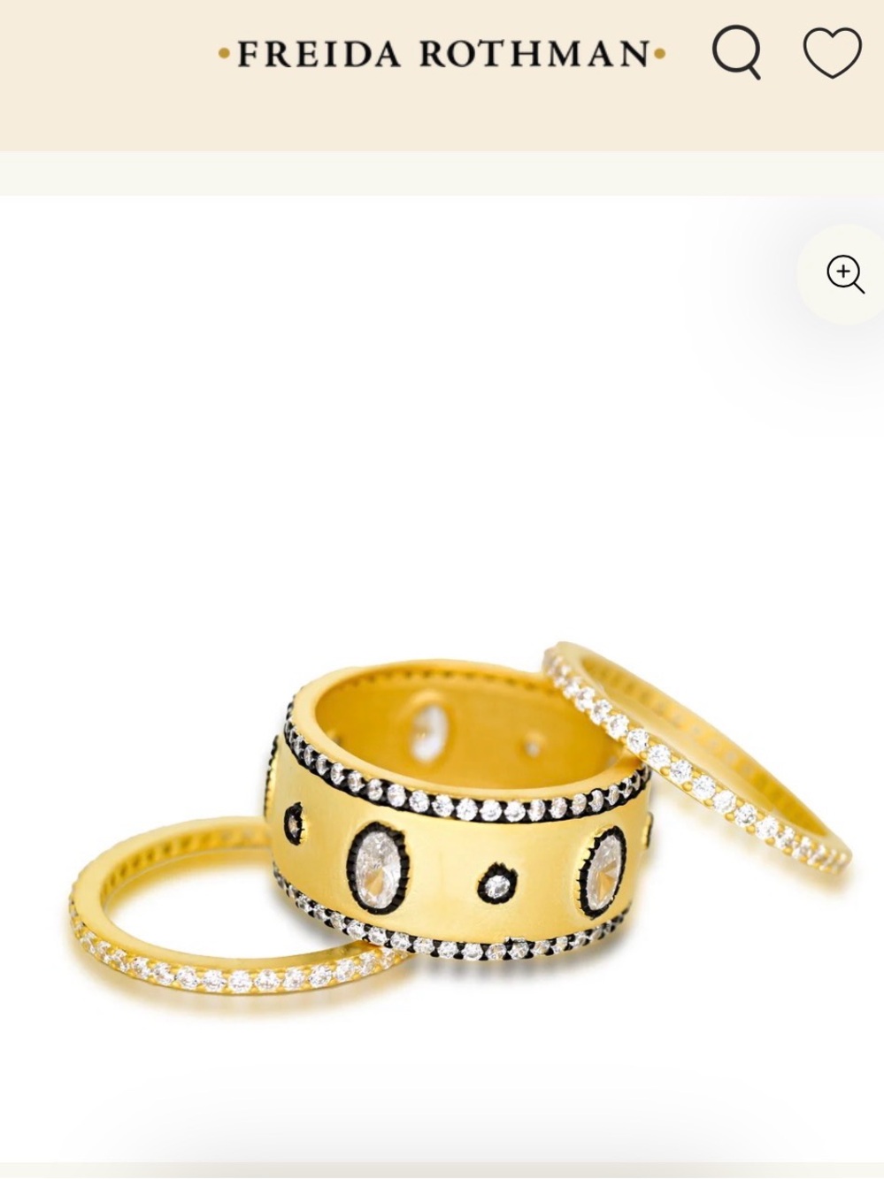 Freida ROTHMAN Oval Elegance Cigar Band - Center Ring Only 7